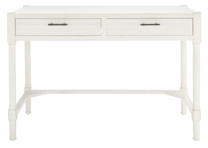 Filbert Writing Desk Distressed White Wood DSK5701A