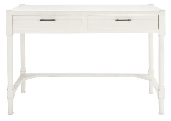 Filbert Writing Desk Distressed White Wood DSK5701A