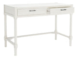 Filbert Writing Desk Distressed White Wood DSK5701A