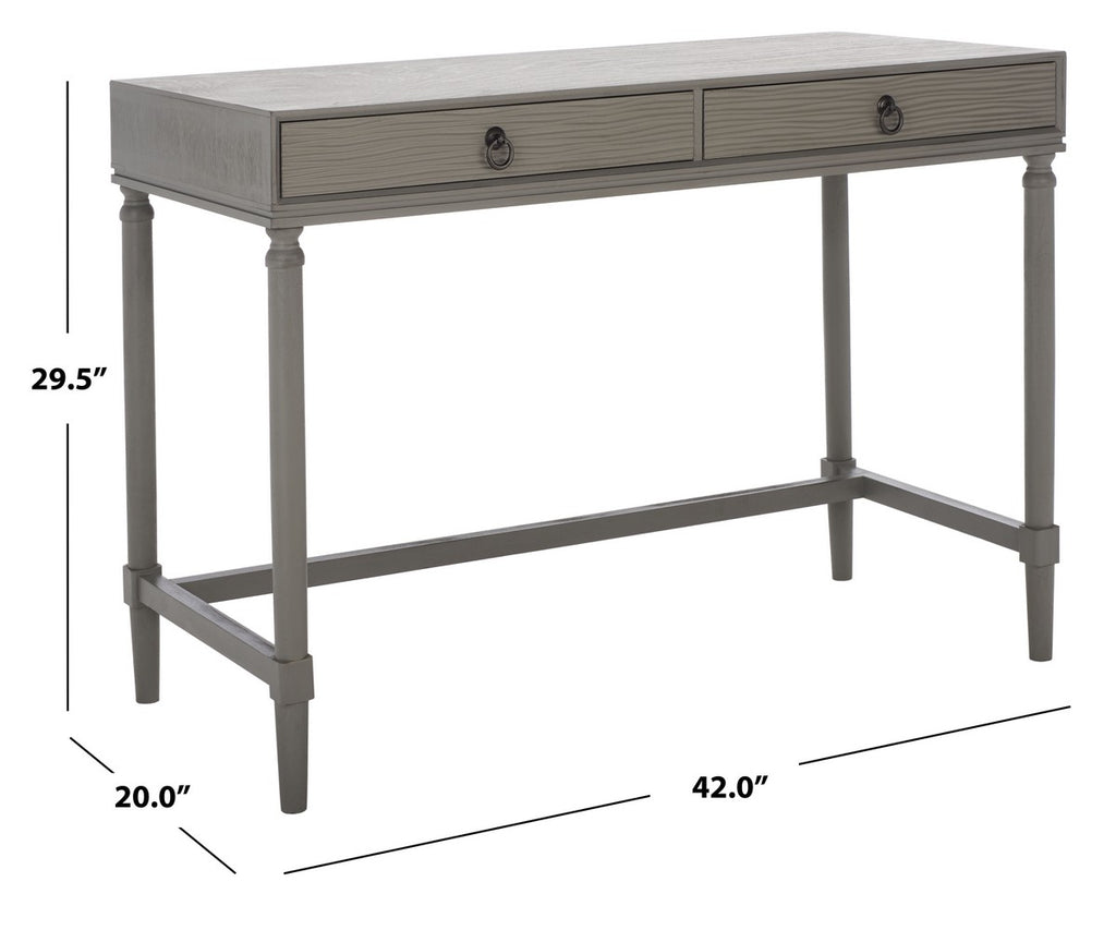 Aliyah 2 Drawer Desk Grey Wood DSK5702B