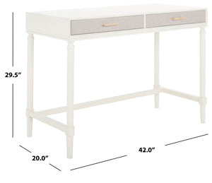 Safavieh Takita 2 Drawer 2 Tone Desk DSK5703B