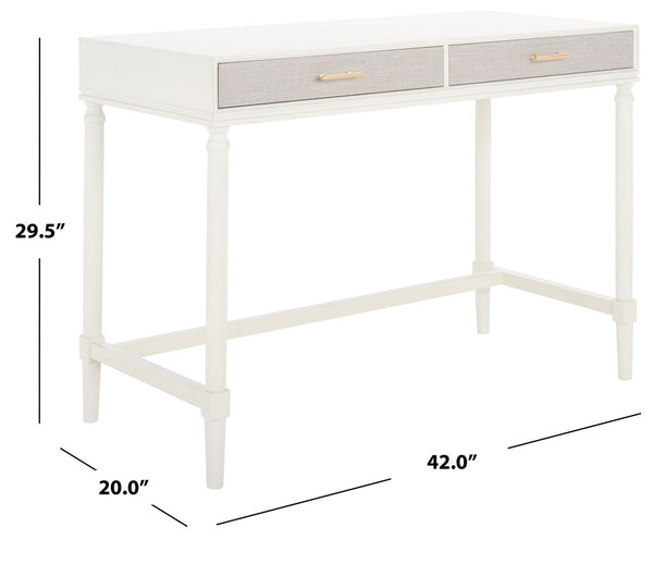 Safavieh Takita 2 Drawer 2 Tone Desk DSK5703B