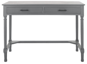 Ryder 2 Drawer Desk Distressed Grey Wood DSK5704B