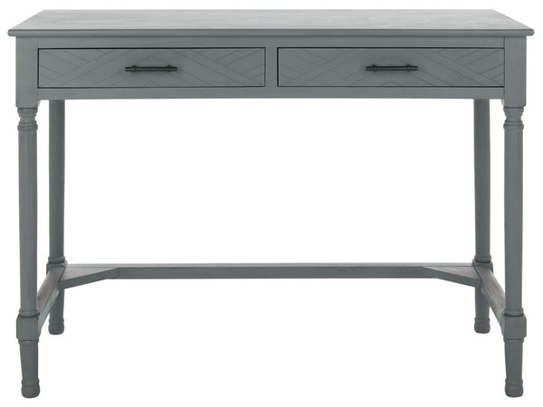 Peyton 2 Drawer Desk Distressed Grey  Wood DSK5705B