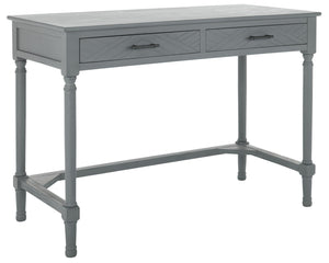 Peyton 2 Drawer Desk Distressed Grey  Wood DSK5705B