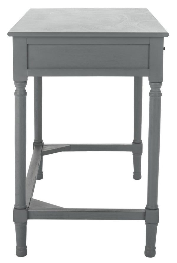 Peyton 2 Drawer Desk Distressed Grey  Wood DSK5705B