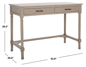 Peyton 2 Drawer Desk Taupe Wood DSK5705C