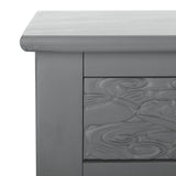 Josie 2 Drawer Desk Distressed Grey  Wood DSK5706B