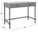 Josie 2 Drawer Desk Distressed Grey  Wood DSK5706B