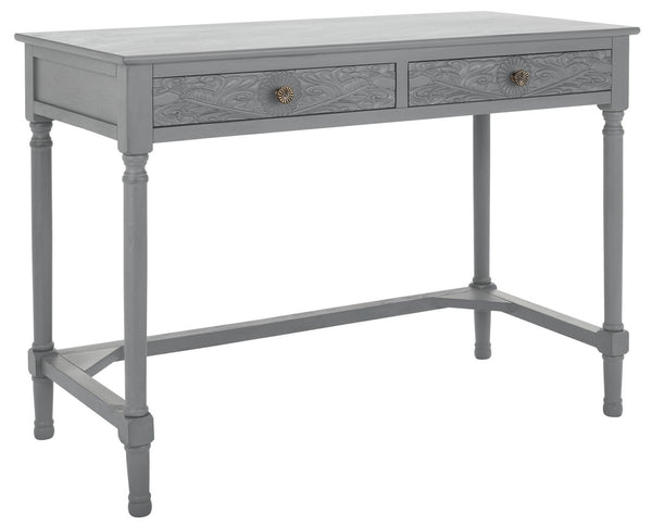 Josie 2 Drawer Desk Distressed Grey  Wood DSK5706B