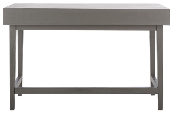 Hawthorn 3 Drawer Desk Distressed Grey Wood DSK5709B