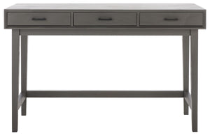Hawthorn 3 Drawer Desk Distressed Grey Wood DSK5709B