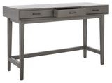 Hawthorn 3 Drawer Desk Distressed Grey Wood DSK5709B