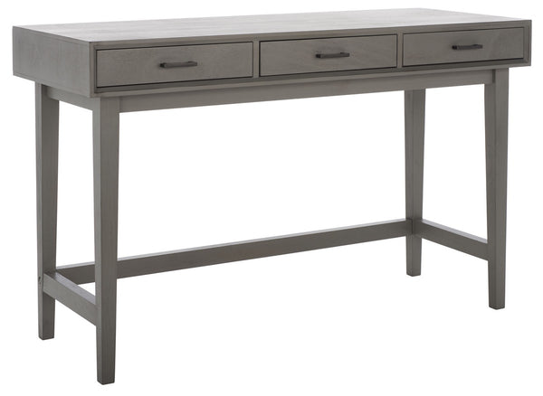 Hawthorn 3 Drawer Desk Distressed Grey Wood DSK5709B