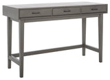 Hawthorn 3 Drawer Desk Distressed Grey Wood DSK5709B