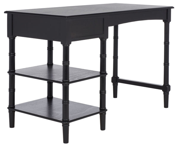 Safavieh Henric 1 Drawer 2 Shelf Desk Black DSK5712C