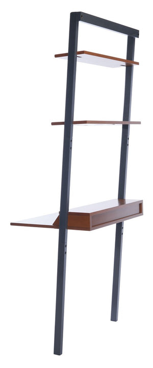 Pamella 2 Shelf Leaning Desk