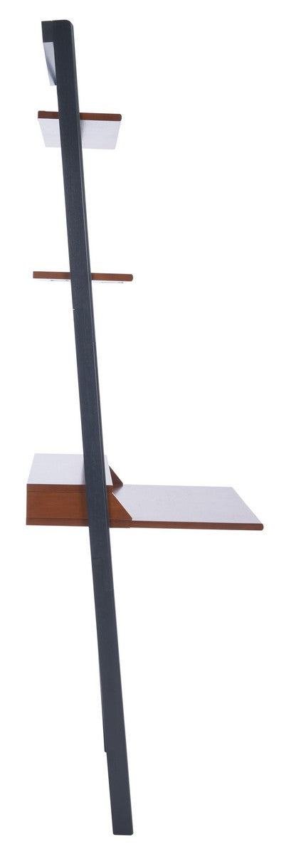 Pamella 2 Shelf Leaning Desk