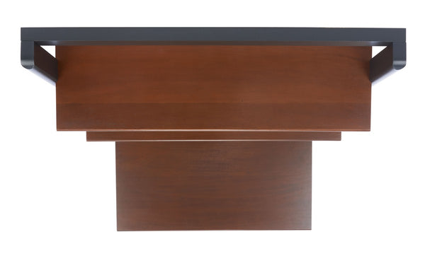 Pamella 2 Shelf Leaning Desk