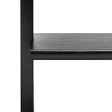 Kamy 2 Shelf Leaning Desk Black Wood DSK9401D