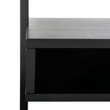 Kamy 2 Shelf Leaning Desk Black Wood DSK9401D