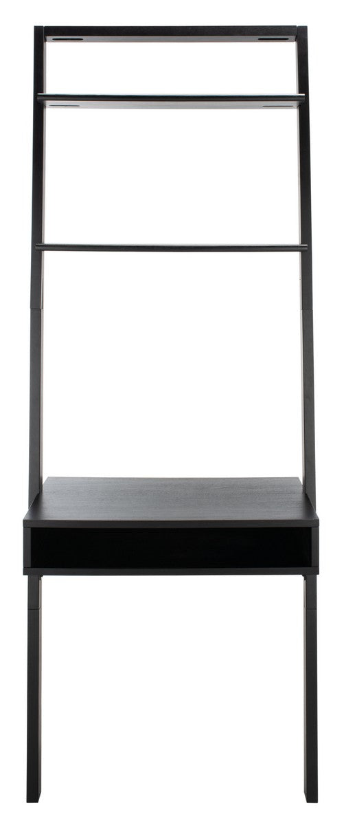 Kamy 2 Shelf Leaning Desk Black Wood DSK9401D