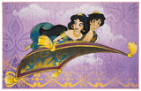 Disney Rugs Magic Carpet Ride Kids Power Loomed Polyamide Rug in Purple, Gold 5ft x 7ft