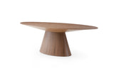 Bruno Oval Dining Table, Walnut Veneer