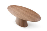 Bruno Oval Dining Table, Walnut Veneer