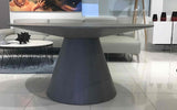 Norfolk Dining Table Grey Mdf With Grey Oak Veneer