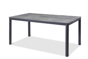 Anabel Indoor / Outdoor Dining Table, Grey Aluminium, Top:Toplit Top,Smart Line