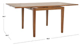 Safavieh Cullen Extension Dining Table Brown Wood DTB1001B