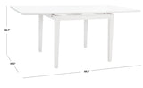 Safavieh Cullen Extension Dining Table White Wood DTB1001C