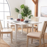 Safavieh Cullen Extension Dining Table White Wood DTB1001C