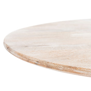 Axel Tripod Pub Table - Contemporary Grey Wash Finish with Chic Black Legs for Modern Living Spaces