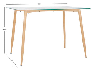 Safavieh Averill Glass Dining Table DTB5806A