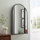 Walker Edison Dottie Modern/Contemporary 48" Arched Wall Mirror with Hinging Sides DTTA6JTBL