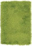 Chandra Rugs Duke 100% Polyester Hand-Woven Contemporary Shag Rug Green 9' x 13'