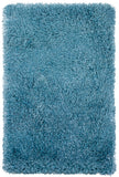 Chandra Rugs Duke 100% Polyester Hand-Woven Contemporary Shag Rug Blue 9' x 13'