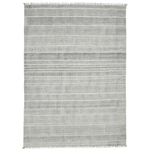 AMER Rugs DUNE DUN-1 Flat-Weave Geometric Transitional Area Rug Charcoal 8'6" x 12'