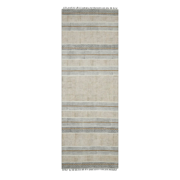 AMER Rugs DUNE DUN-3 Flat-Weave Geometric Transitional Area Rug Brown 2'6" x 8'