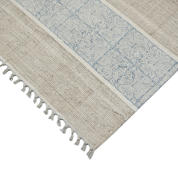 AMER Rugs DUNE DUN-4 Flat-Weave Oriental Transitional Area Rug Stone Blue 8'6" x 12'