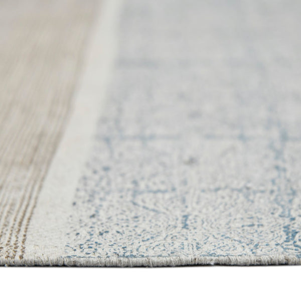 AMER Rugs DUNE DUN-4 Flat-Weave Oriental Transitional Area Rug Stone Blue 8'6" x 12'