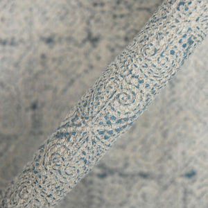 AMER Rugs DUNE DUN-4 Flat-Weave Oriental Transitional Area Rug Stone Blue 8'6" x 12'