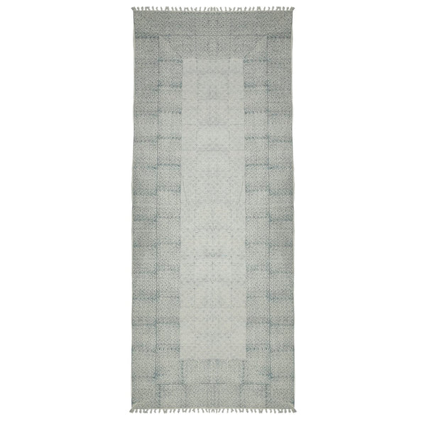 AMER Rugs DUNE DUN-6 Flat-Weave Bordered Transitional Area Rug Blue 2'6" x 8'