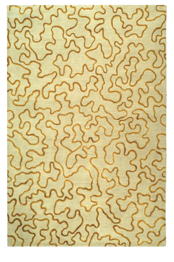 Nepalese Hand Knotted Silk And Wool Rug in  1ft x 1ft Square