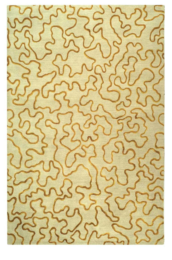 Nepalese Hand Knotted Silk And Wool Rug in  1ft x 1ft Square