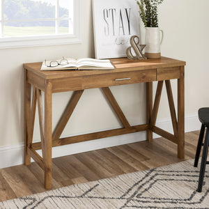 46" Rustic Farmhouse Wood Computer Desk Barnwood