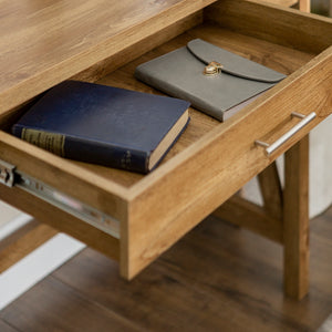 46" Rustic Farmhouse Wood Computer Desk Barnwood