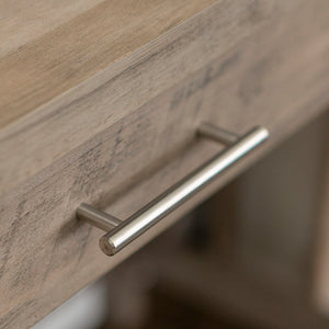 46" Rustic Farmhouse Wood Computer Desk Grey Wash